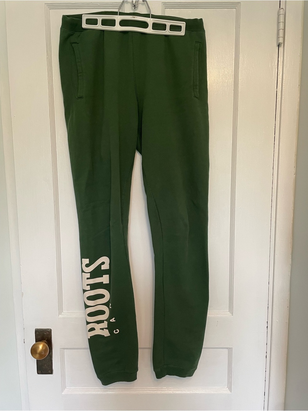 Roots Women’s Forest Green Logo Sweatpants